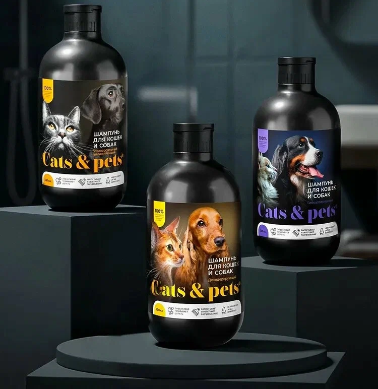 Cats & Pets տհաճ հոտը վերացնող շամպուն